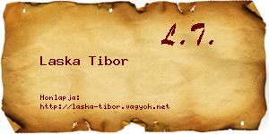 Laska Tibor névjegykártya